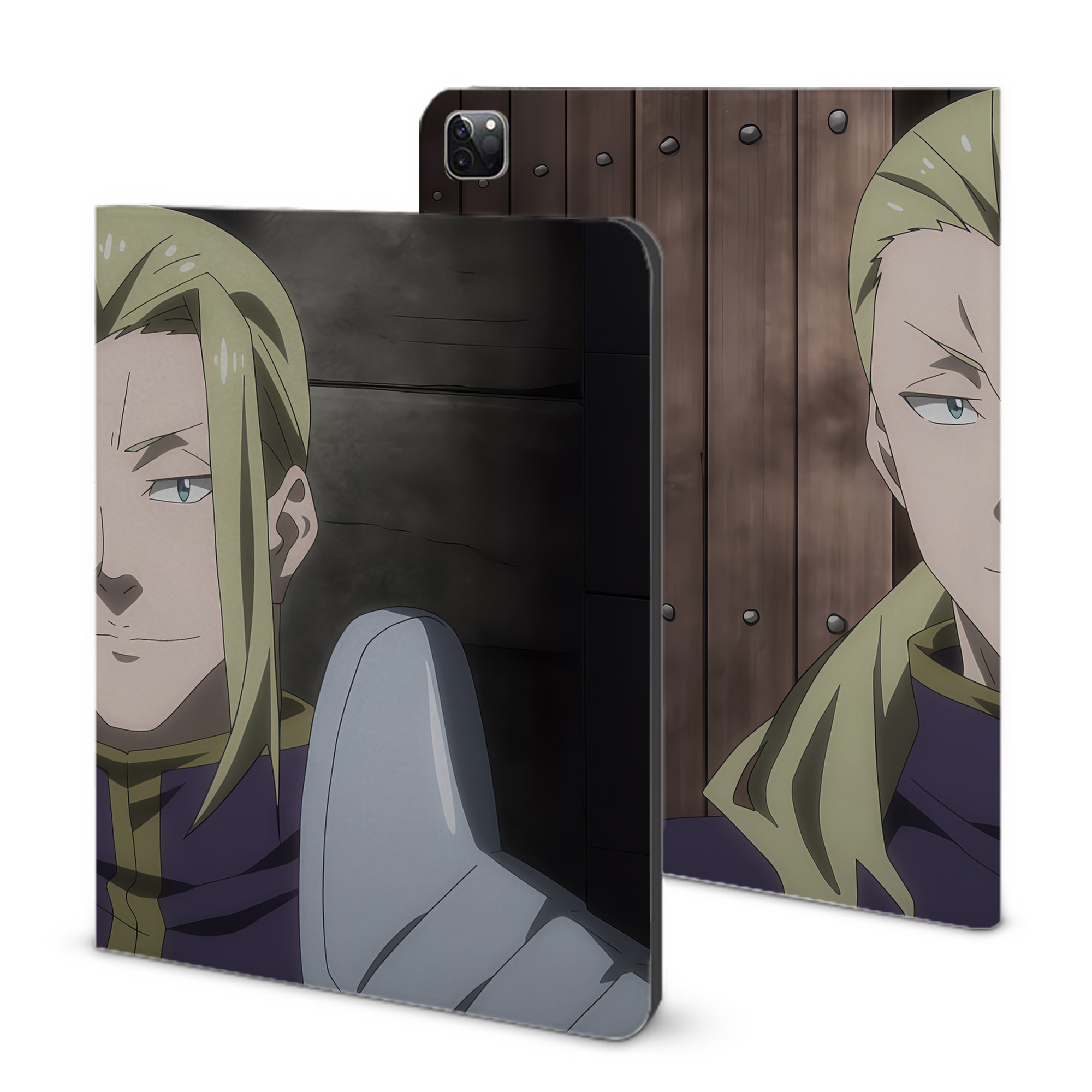 （画像用） 転スラ Regarding Reincarnated to Slime IPad ケース ブック型 PUレザー TPU 耐衝撃 軽量 薄型 ペン収納なし 全面保護 IPad 各モデル対応